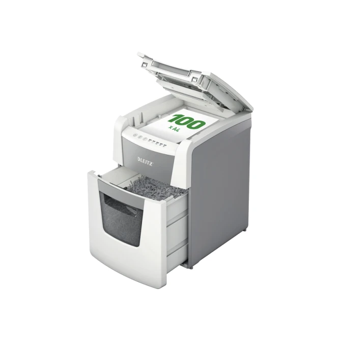 Papiervernietiger Leitz IQ Auto+ Small Office 100 P5 snippers 2x15mm