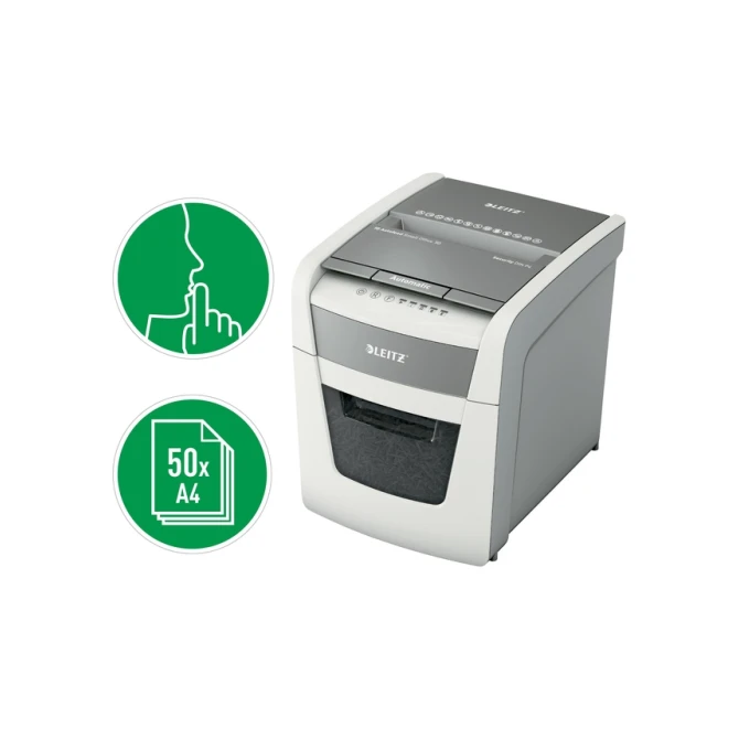 Papiervernietiger Leitz IQ Auto+ Small Office 50X P4 snippers 4x28mm