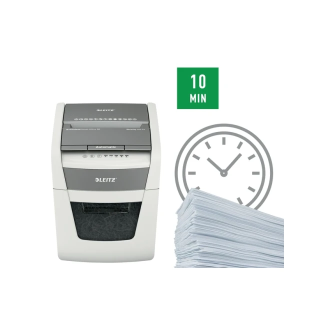 Papiervernietiger Leitz IQ Auto+ Small Office 50X P4 snippers 4x28mm
