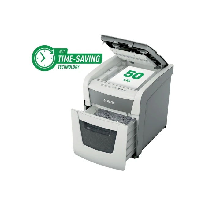 Papiervernietiger Leitz IQ Auto+ Small Office 50X P4 snippers 4x28mm
