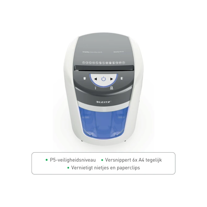 Papiervernietiger Leitz IQ OptiMax 225 Home Office P5 snippers 2x15mm