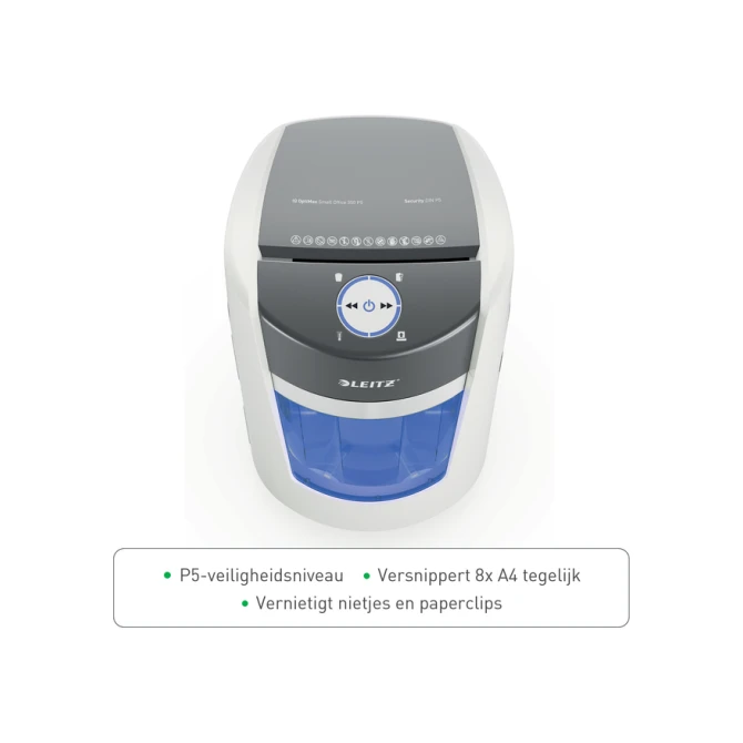 Papiervernietiger Leitz IQ OptiMax 350 Small Office P5 snippers 2x15mm
