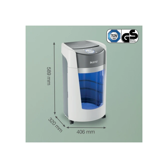Papiervernietiger Leitz IQ OptiMax 550 Office P5 snippers 2x15mm