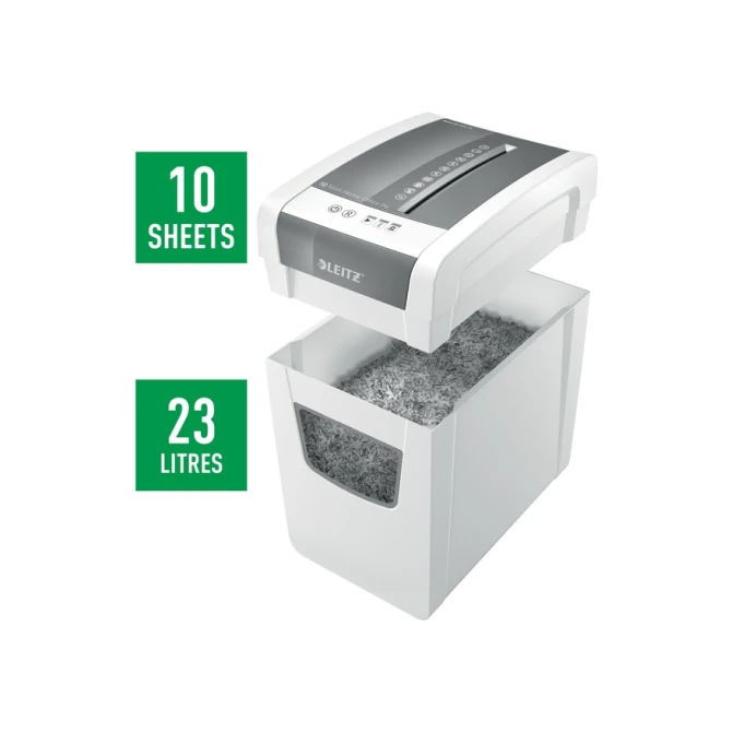 Papiervernietiger Leitz IQ Slim Home Office P4 snippers 4x28mm