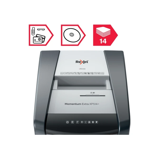Papiervernietiger Rexel Momentum Extra XP514+ snippers 2x15mm