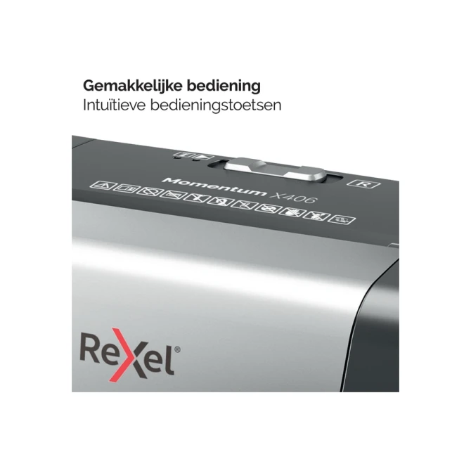 Papiervernietiger Rexel Momentum X406 snippers 4x28mm