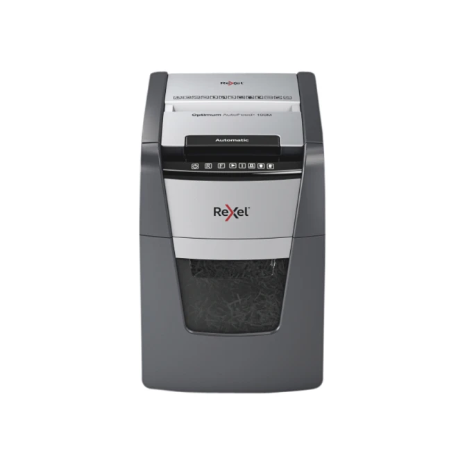 Papiervernietiger Rexel Optimum Auto+ 100M P5 snippers 2x15mm