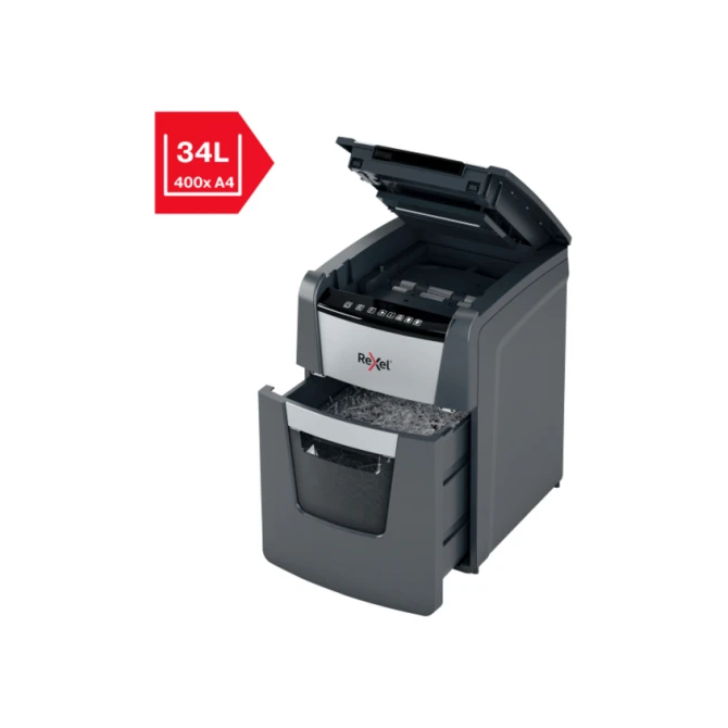Papiervernietiger Rexel Optimum Auto+ 100M P5 snippers 2x15mm