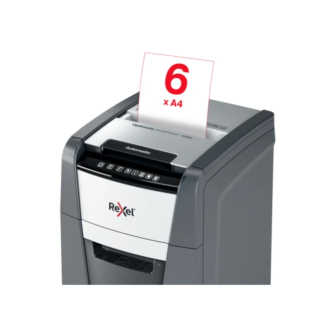Papiervernietiger Rexel Optimum Auto+ 100M P5 snippers 2x15mm