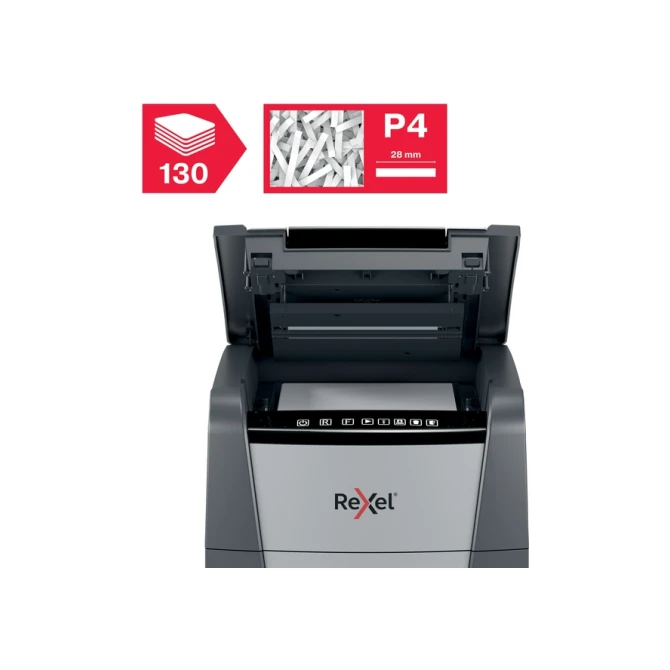 Papiervernietiger Rexel Optimum Auto+ 130X P4 snippers 4x28mm