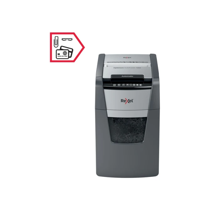 Papiervernietiger Rexel Optimum Auto+ 130X P4 snippers 4x28mm
