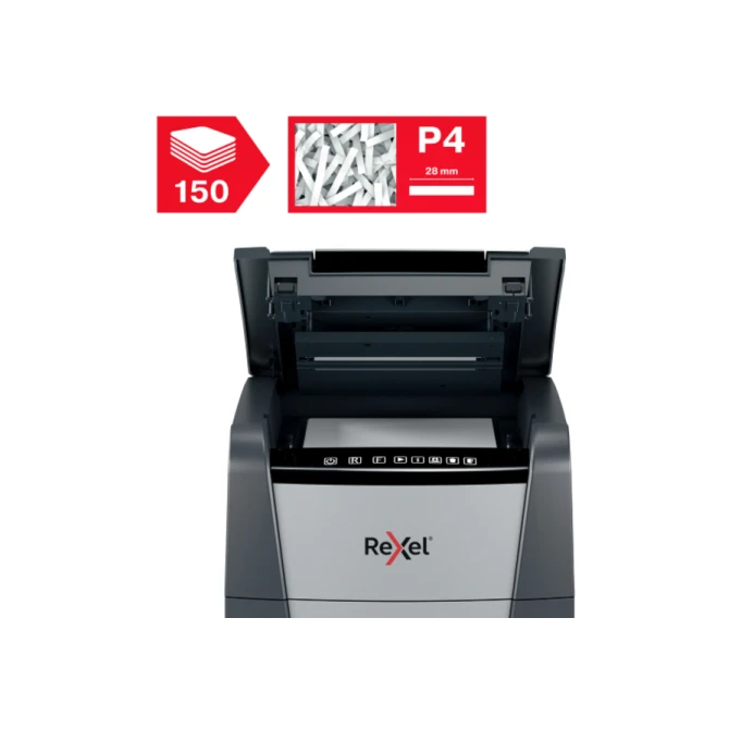 Papiervernietiger Rexel Optimum Auto+ 150X P4 snippers 4x28mm
