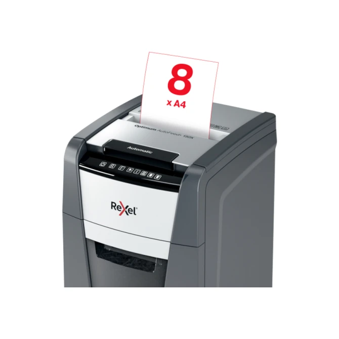 Papiervernietiger Rexel Optimum Auto+ 150X P4 snippers 4x28mm