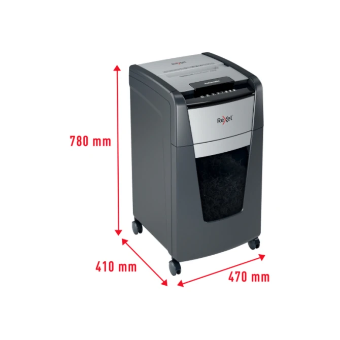 Papiervernietiger Rexel Optimum Auto+ 225X P4 snippers 4x26mm