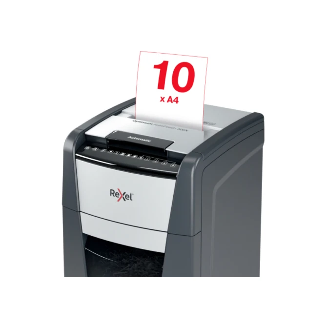 Papiervernietiger Rexel Optimum Auto+ 300X P4 snippers 4x26mm