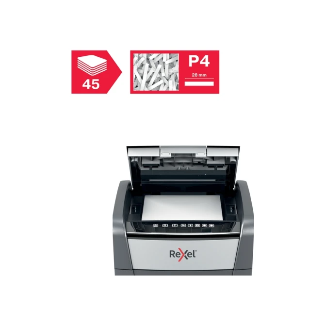 Papiervernietiger Rexel Optimum Auto+ 45X snippers 4x28mm