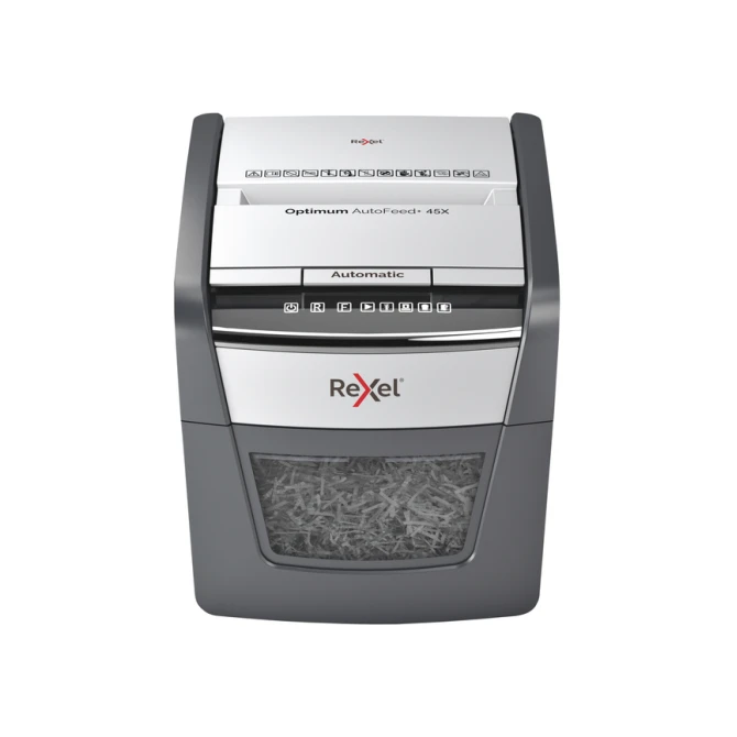 Papiervernietiger Rexel Optimum Auto+ 45X snippers 4x28mm