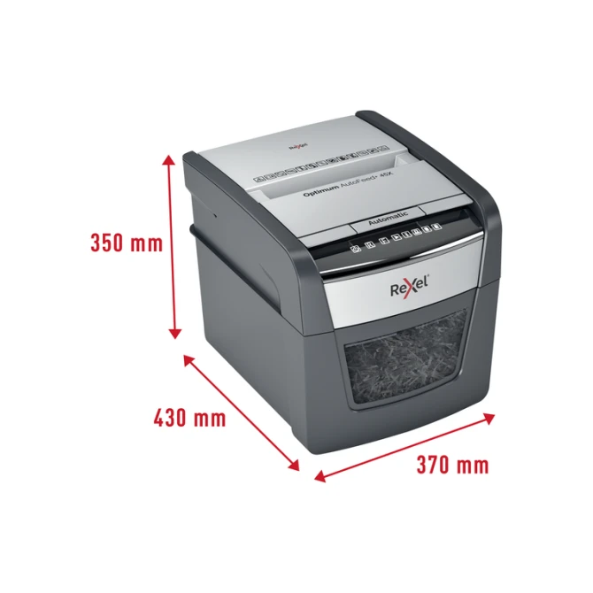 Papiervernietiger Rexel Optimum Auto+ 45X snippers 4x28mm