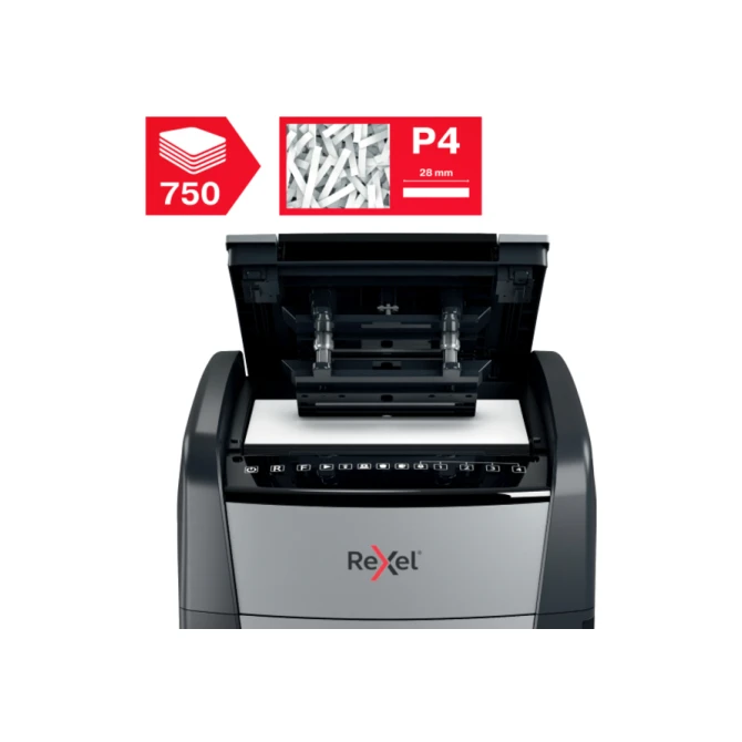 Papiervernietiger Rexel Optimum Auto+ 750X P4 snippers 4x30mm