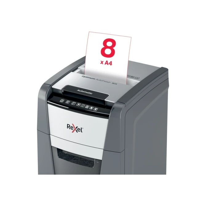 Papiervernietiger Rexel Optimum Auto+ 90X snippers 4x28mm