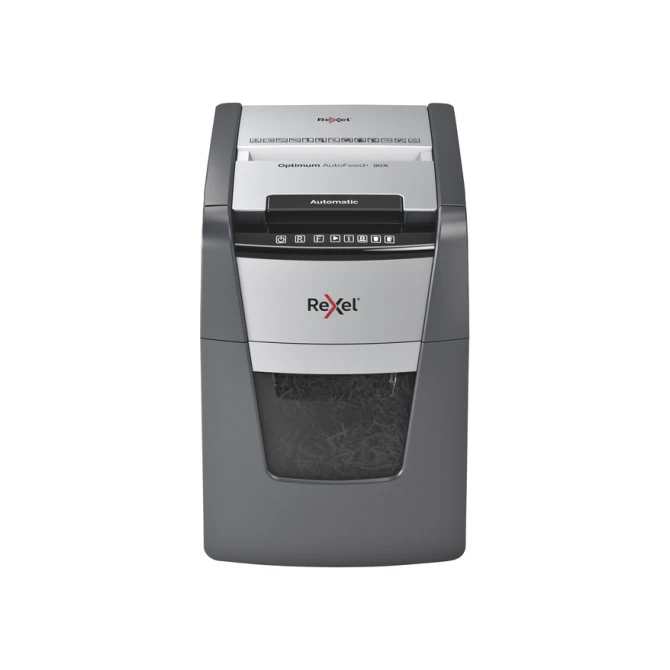 Papiervernietiger Rexel Optimum Auto+ 90X snippers 4x28mm