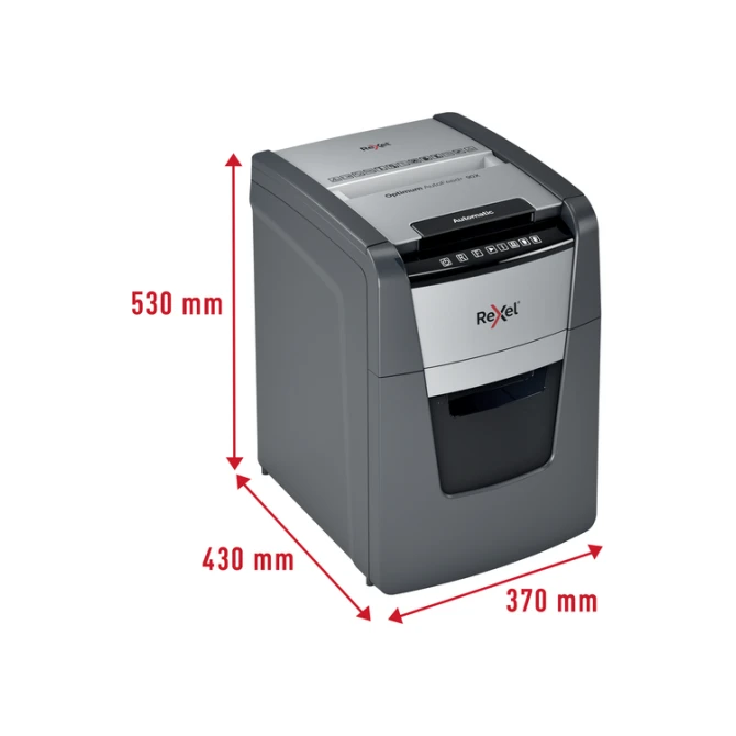 Papiervernietiger Rexel Optimum Auto+ 90X snippers 4x28mm