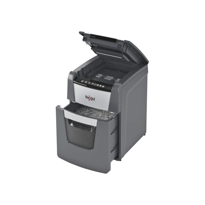 Papiervernietiger Rexel Optimum Auto+ 90X snippers 4x28mm