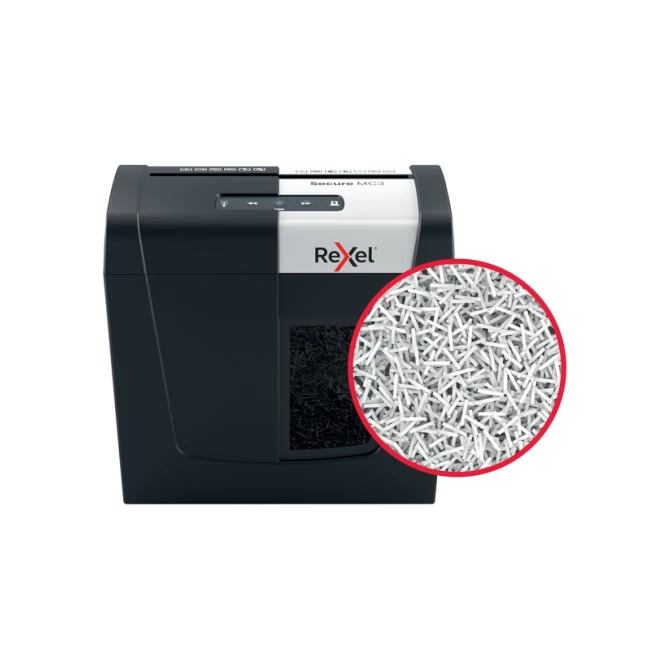 Papiervernietiger Rexel Secure MC3 P5 snippers 2x15mm