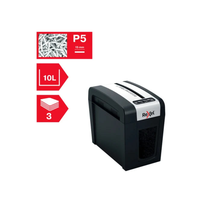 Papiervernietiger Rexel Secure MC3-SL P5 snippers 2x15mm