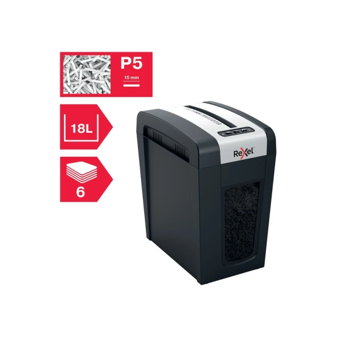 Papiervernietiger Rexel Secure MC6-SL snippers 2x15mm