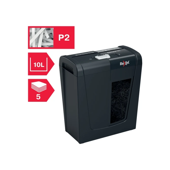 Papiervernietiger Rexel Secure S5 stroken 6mm