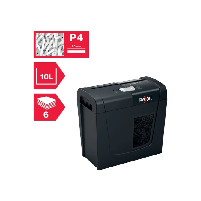 Papiervernietiger Rexel Secure X6 snippers 4x40mm