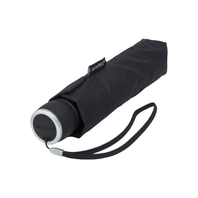 Paraplu miniMAX® opvouwbaar handopening windproof doorsnede 100 cm zwart