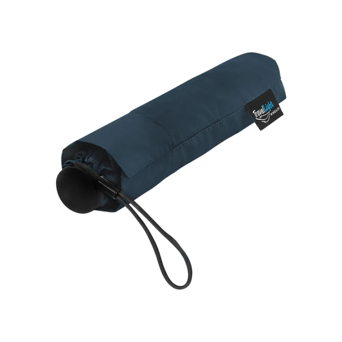 Paraplu Travellight® extreem licht opvouwbaar windproof doorsnede 90 cm donker blauw