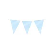 Party Flag Foil Baby Blue