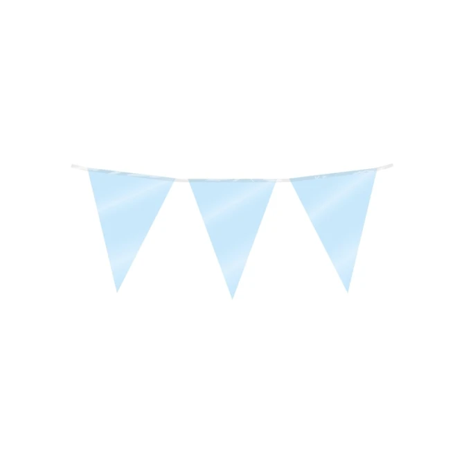 Party Flag Foil Baby Blue