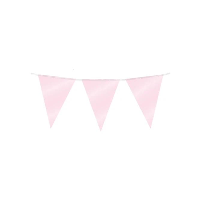 Party Flag Foil Baby Pink