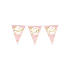 Party Flags foil It's a girl!