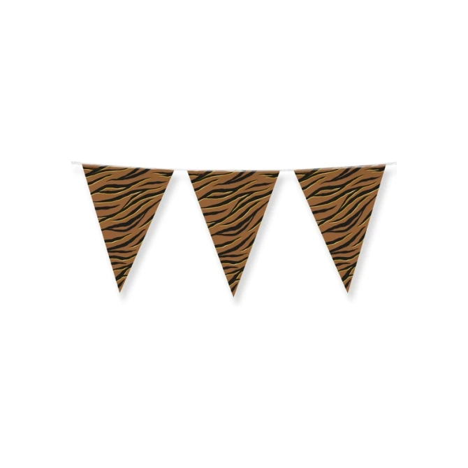 Party Flags foil Tiger Safari