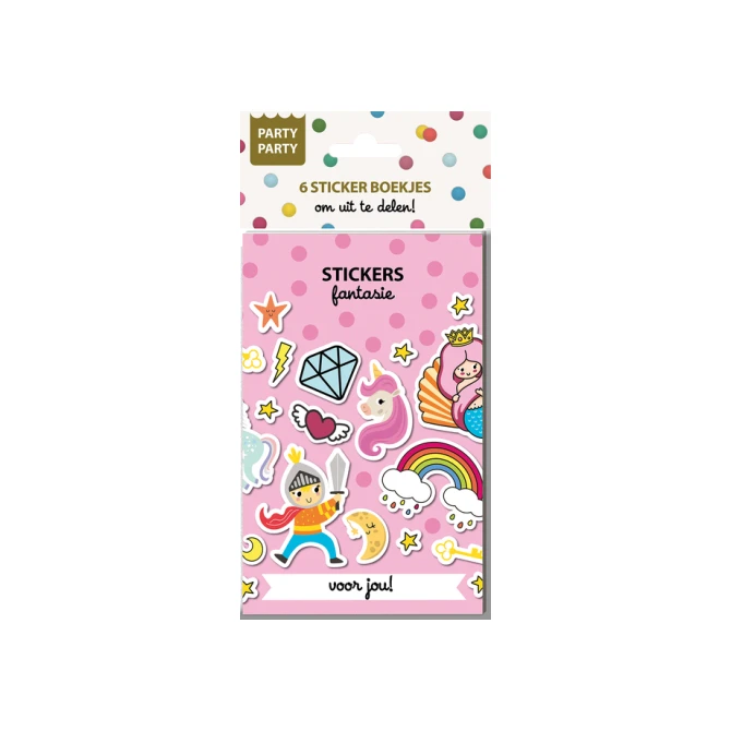 Party Party 6 Sticker boekjes - Fantasie Interstat