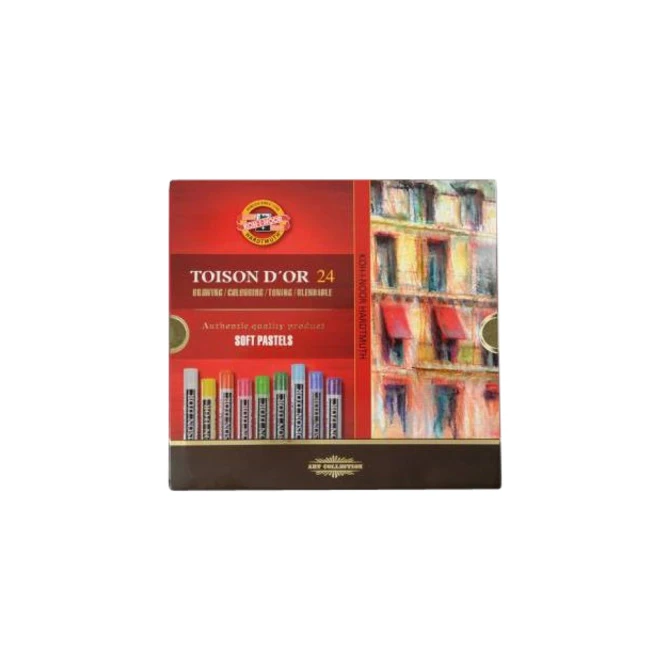 Pastelkrijt Koh-I-Noor Toison 8514 rond 24 stuks assorti