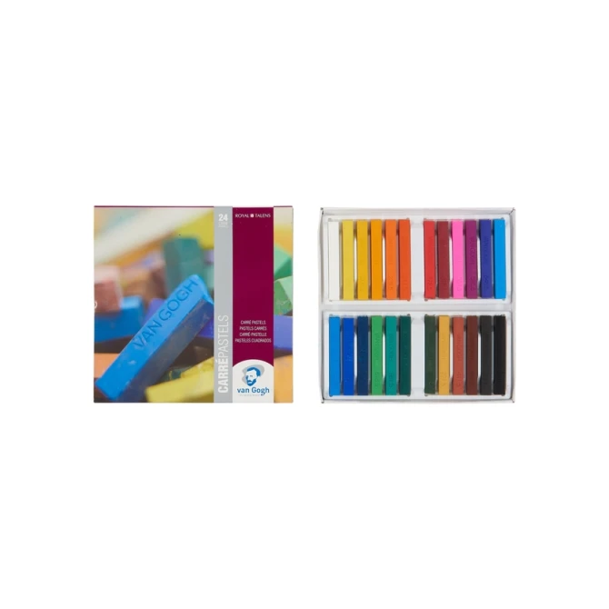 Pastelkrijt Talens Van Gogh Carré basisset à 24 kleuren