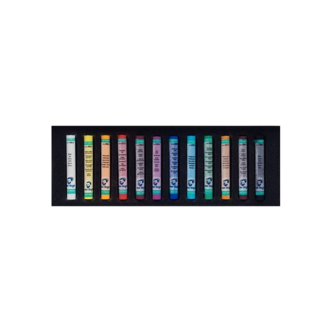 Pastelkrijt Talens Van Gogh zacht assorti doos à 12 stuks