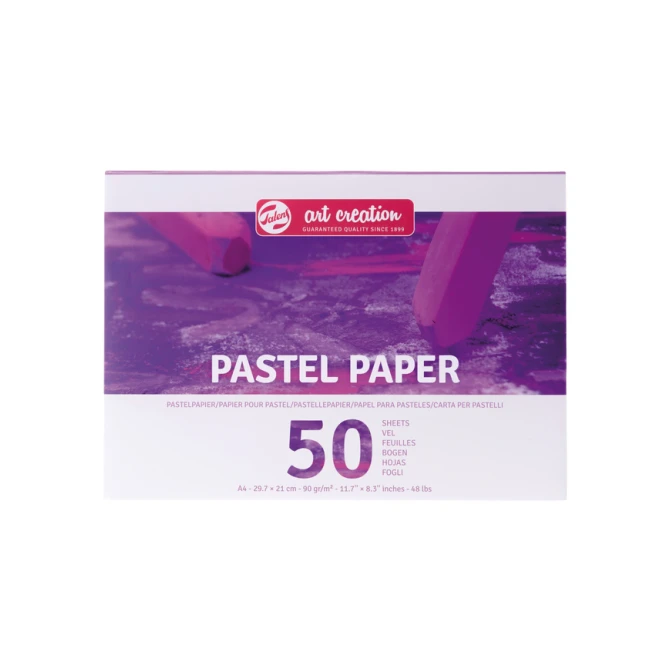 Pastelpapier Talens Art Creation 50 witte vellen 90gr 297x210mm paars