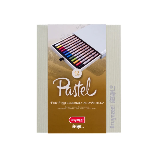 Pastelpotlood Bruynzeel Design met luxe bewaardoos set à 12 kleuren