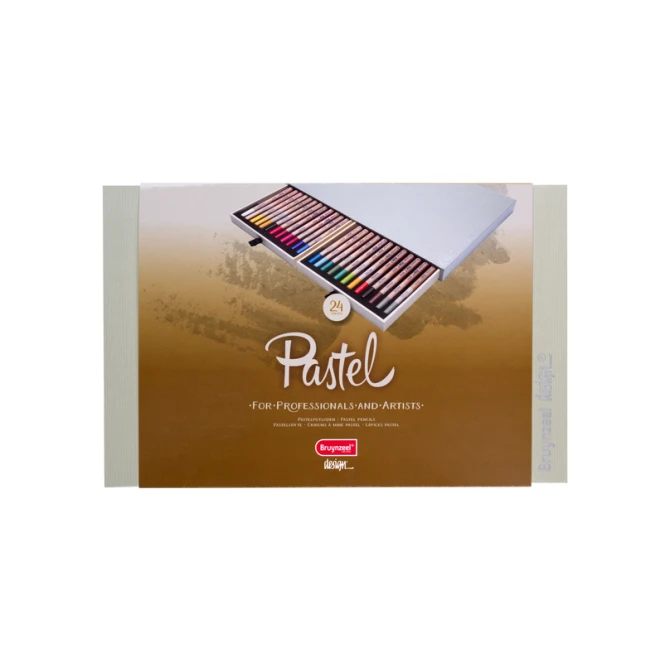 Pastelpotlood Bruynzeel Design met luxe bewaardoos set à 24 kleuren