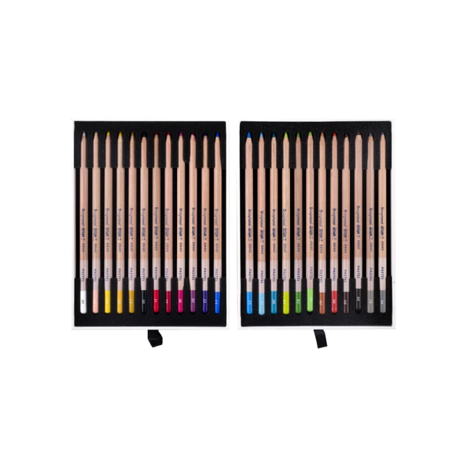 Pastelpotlood Bruynzeel Design met luxe bewaardoos set à 24 kleuren