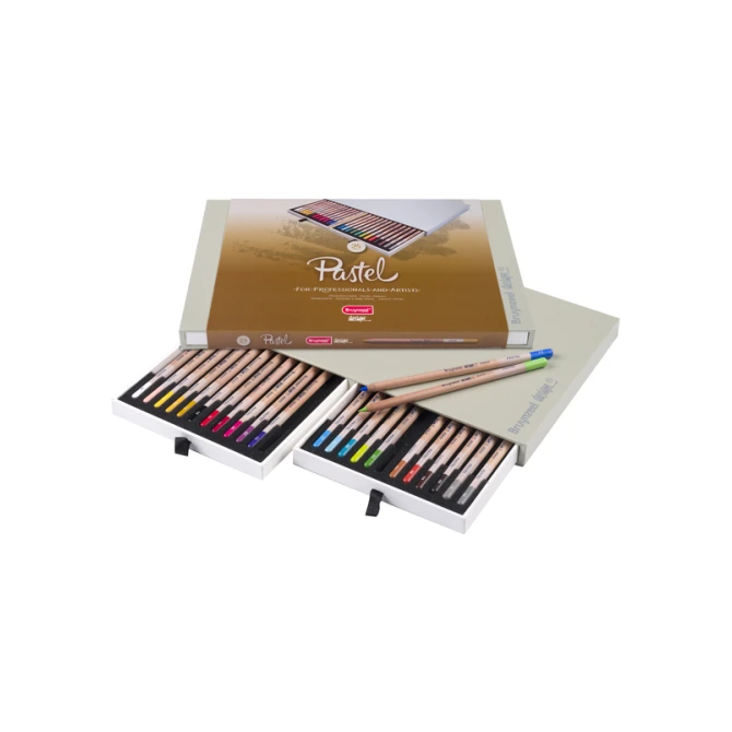 Pastelpotlood Bruynzeel Design met luxe bewaardoos set à 24 kleuren