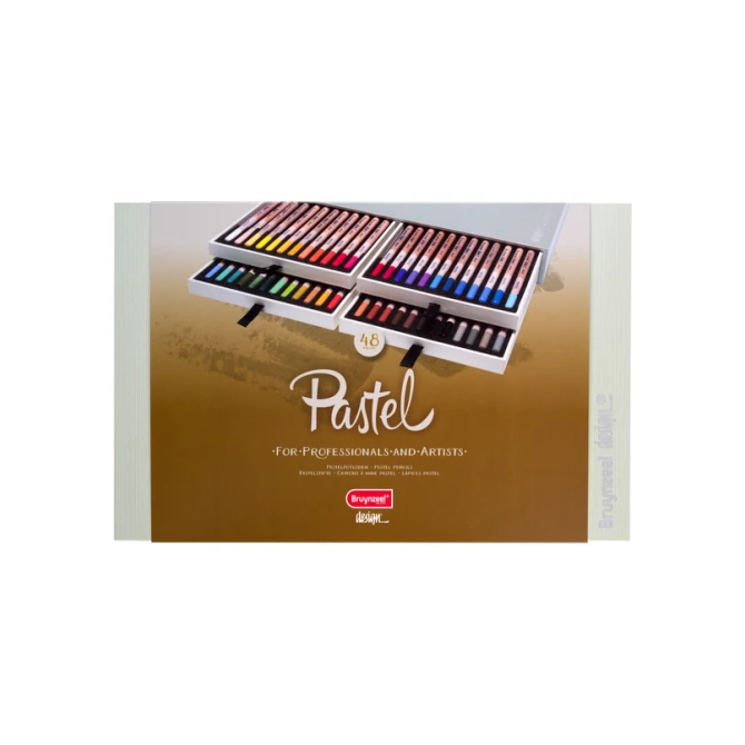 Pastelpotlood Bruynzeel Design met luxe bewaardoos set à 48 kleuren