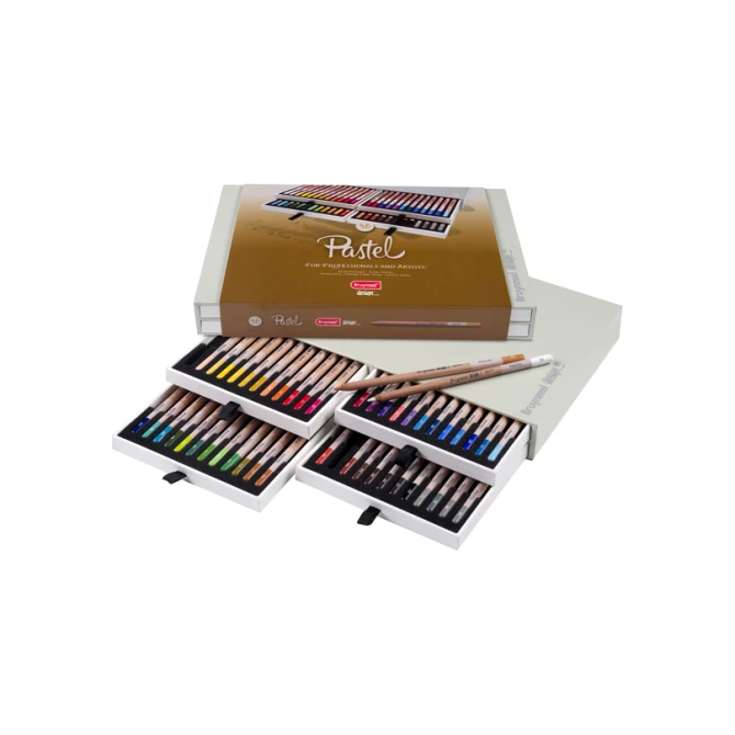 Pastelpotlood Bruynzeel Design met luxe bewaardoos set à 48 kleuren
